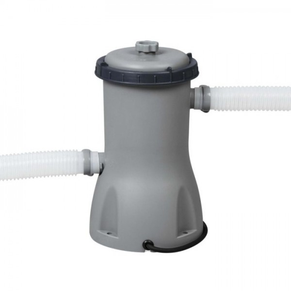 Piscina Fuori terra rotonda, Power Steel colore Grigio Chiaro modello Bestway Totò Piccinni