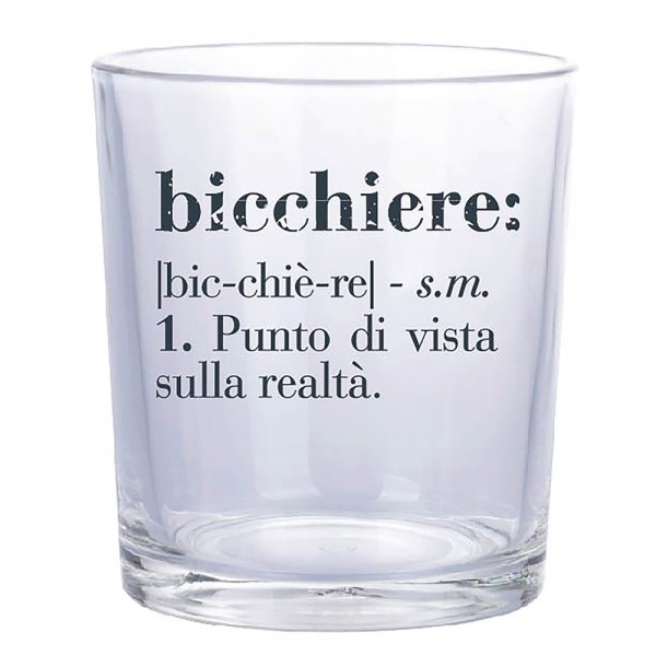 bicchieri da acqua in vetro 6 pezzi 360ml modello Vivtionaty Villa D'Este