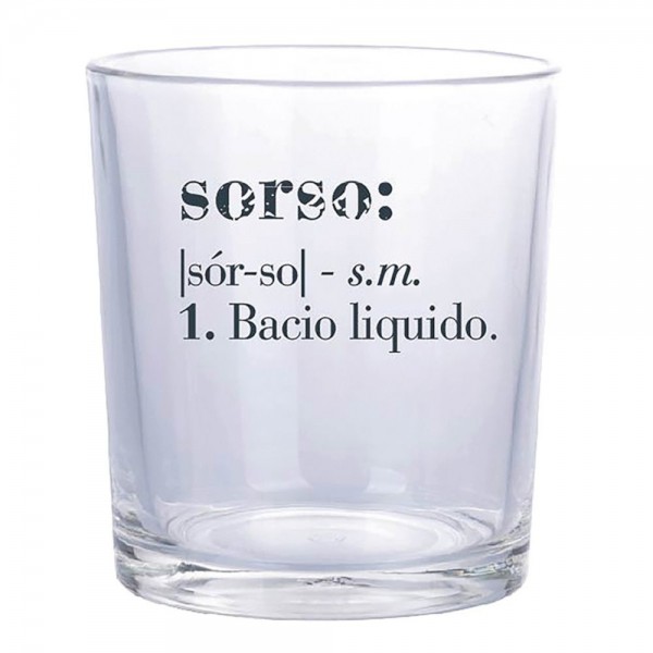 servizio bicchieri in vetro 6 pezzi 360ml modello Vivtionaty Villa D'Este