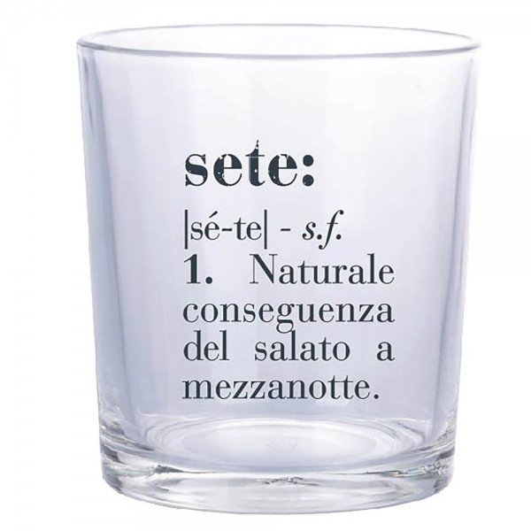bicchieri lavabili in lavastoviglie in vetro 6 pezzi 360ml modello Vivtionaty Villa D'Este