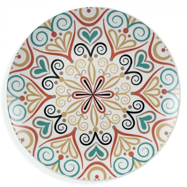 Piatto piano Set Piatti 18 Pz da Tavola SHARM in Porcellana - Villa D'Este