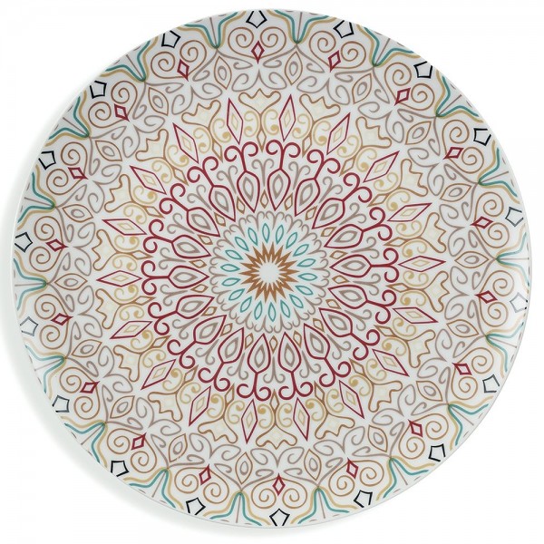 Piatto piano Set Piatti 18 Pz da Tavola SHARM in Porcellana - Villa D'Este