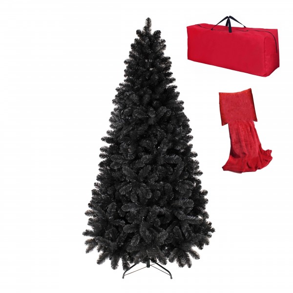 Albero di Natale NERO Noel  Eleganza per le tue Festività