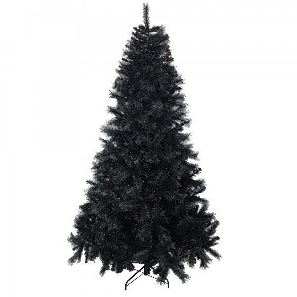 Albero di natale artificiale nero realistico molto folto pvc pp bardonecchia Totò Piccinni