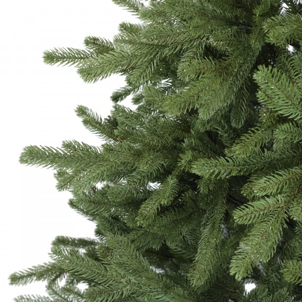 Dettaglio Albero di Natale Artificiale ANDERMATT, Folto, Realistico, Apertura Rami a Ombrello, Veloce Montaggio, PE Real Touch
