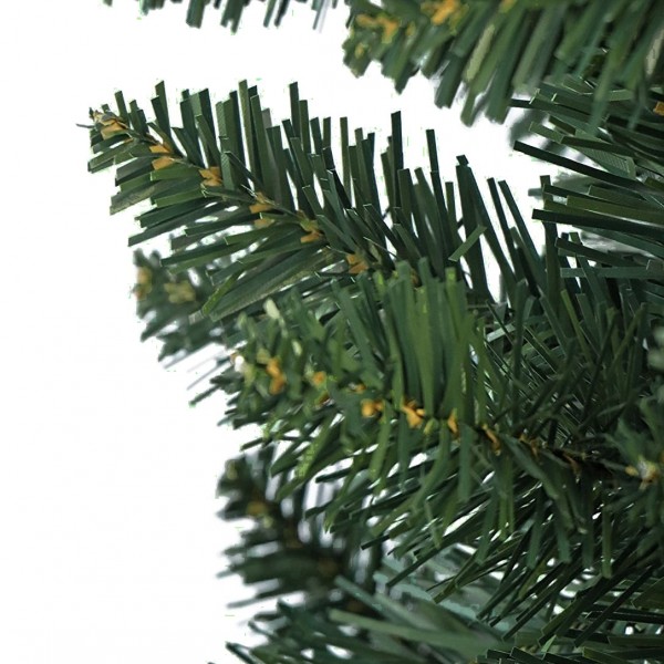 Dettaglio Albero di Natale Slim Artificiale AVORIAZ, Montaggio Veloce, Folto, Super Slim