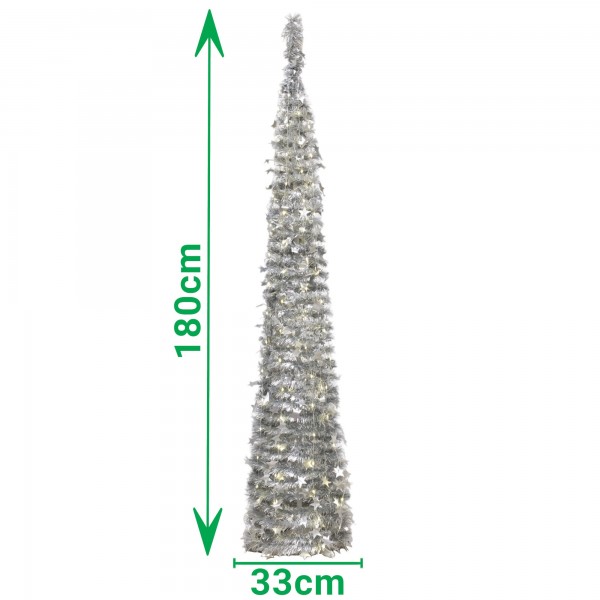 albero di natale argento natalizio
