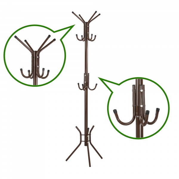 Appendiabiti Da Parete LOFTPLUS Nero - 100 Cm Con 11 Ganci, Design Moderno Per Ingresso O Camera - Foto 5