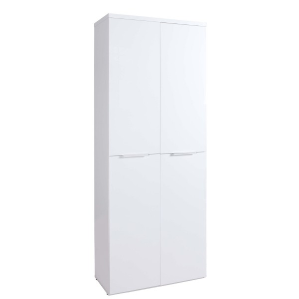 Armadio in legno con 4 ante colore "bianco laccato" modello Orbis Totò Piccinni