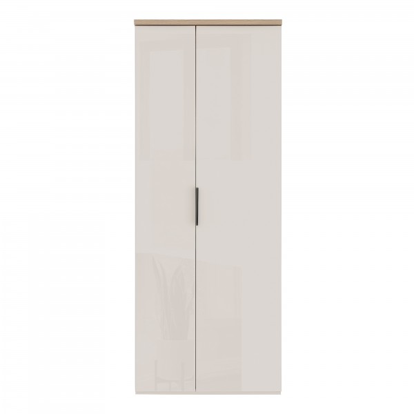 Armadio multiuso 2 ante colore "cashmere laccato/rovere baysen" modello Zenit Totò Piccinni