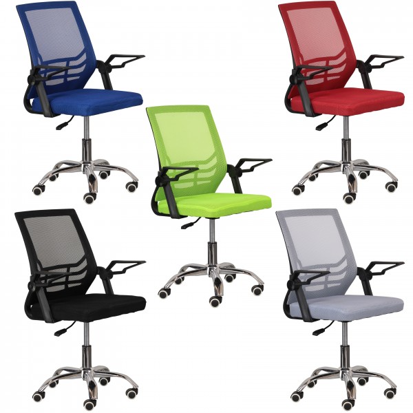 Sedia Da Ufficio Ergonomica Resistente Fino A 136 Kg - Girevole 360°, Altezza Regolabile, Schienale Reclinabile 115°, Braccioli Ribaltabili - Nero