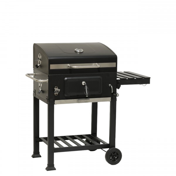 BBQ Barbecue a carbonella con brace regolabile e ruote modello Diablo New Totò Piccinni