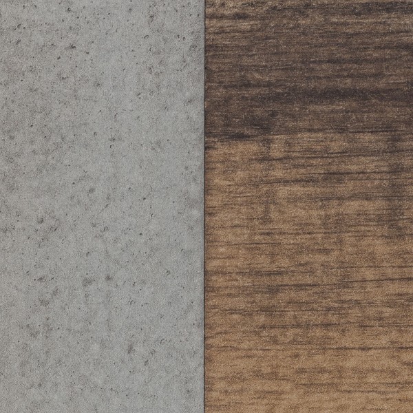 Specifica colore Mobile contenitore classico in legno colore "Cemento/Rovere Invecchiato" con 1 cassetto e 2 ante modello Sylva Totò Piccinni