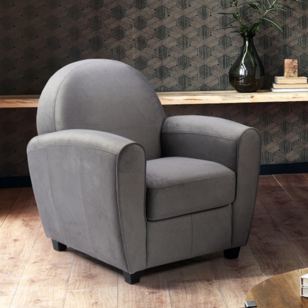 poltrona design vintage in similpelle imbottita 