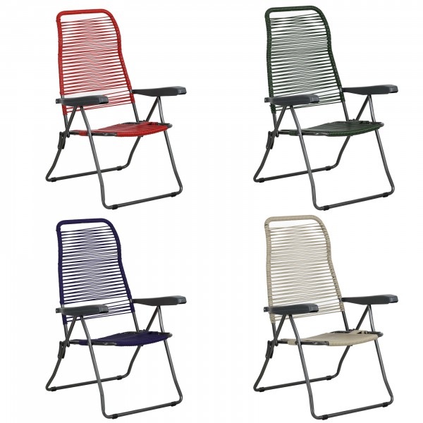 copertina sdraio cordonate con braccioli e reclinabili 5 posizioni modello Lipari Totò Piccinni