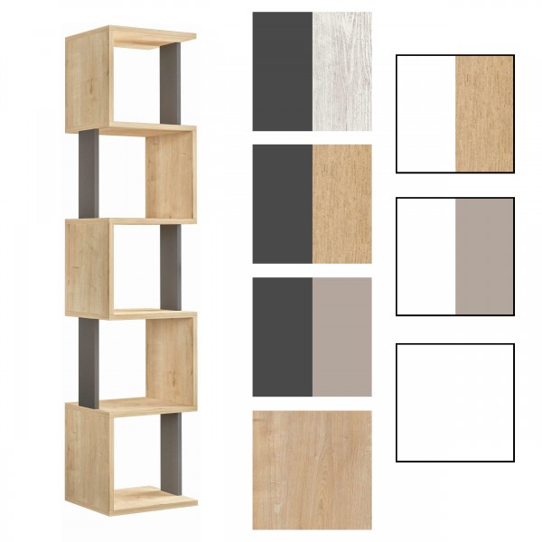 libreria a giorno in legno