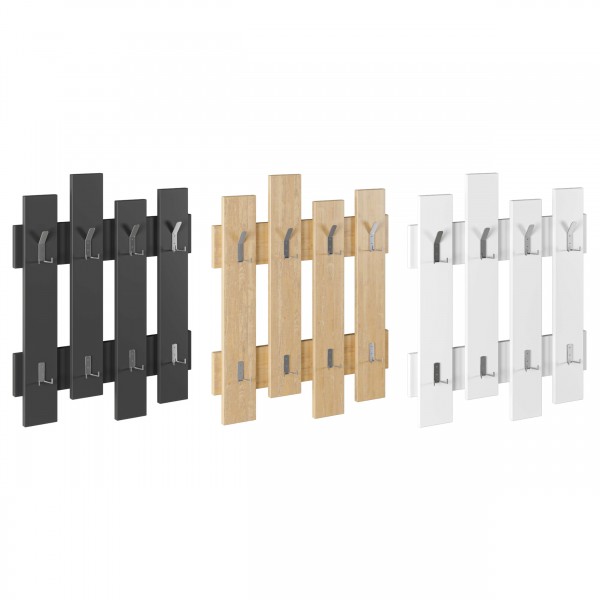 appendiabiti in legno 8 ganci