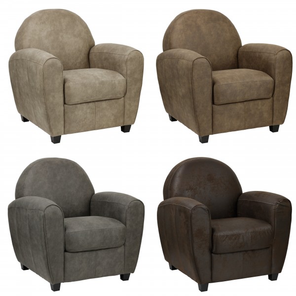 poltrona imbottita in similpelle design vintage 