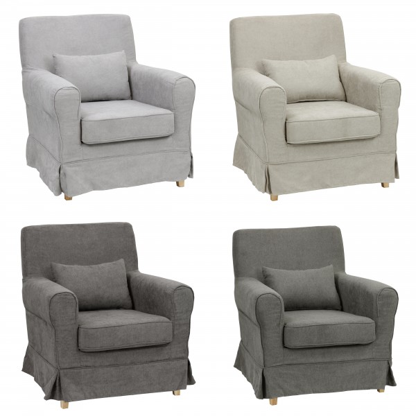 poltrona design moderno in tessuto imbottita completamente sfoderabile