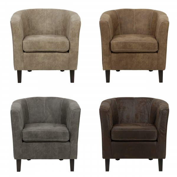 poltrona imbottita in similpelle design vintage