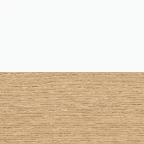 Specifica colore cassettiera in legno doppio cassettone colore "bianco lucido/rovere riviera" modello Orbis Totò Piccinni