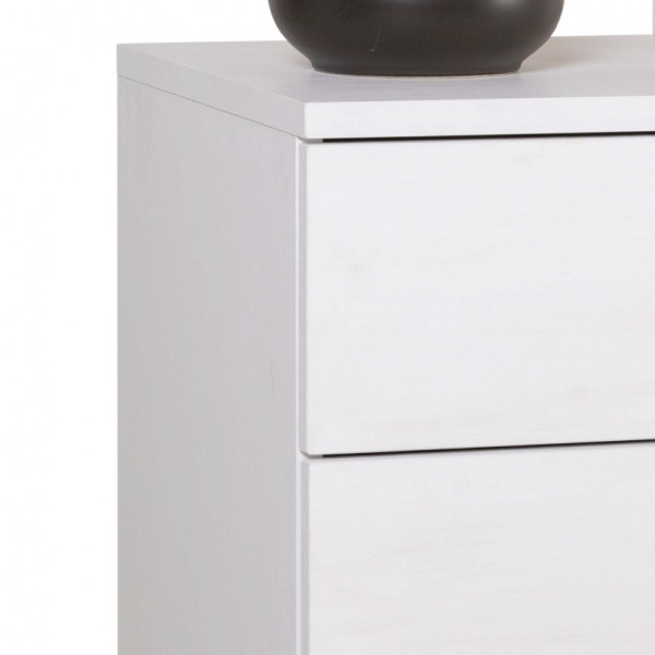 Dettaglio Cassettiera ufficio in legno colore "Bianco Artlight" con 5 cassetti modello Bianca Totò Piccinni