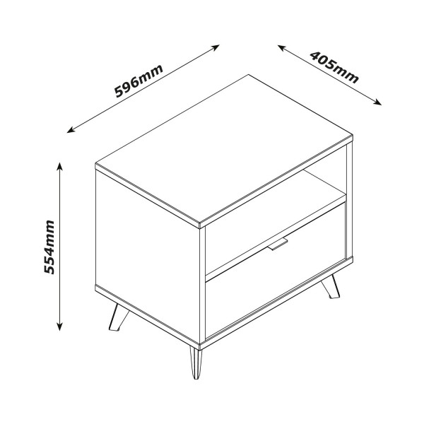 comodino specifica dimensioni