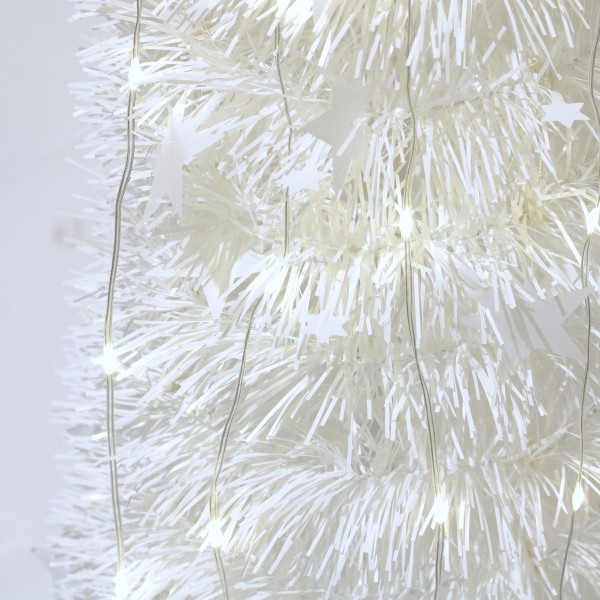 dettaglio decori Albero di Natale Pop Up Bianco Luce Calda Totò Piccinni - albero di natale illuminato 