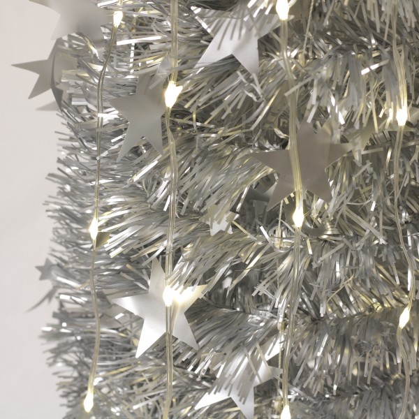 albero di natale argento moderno