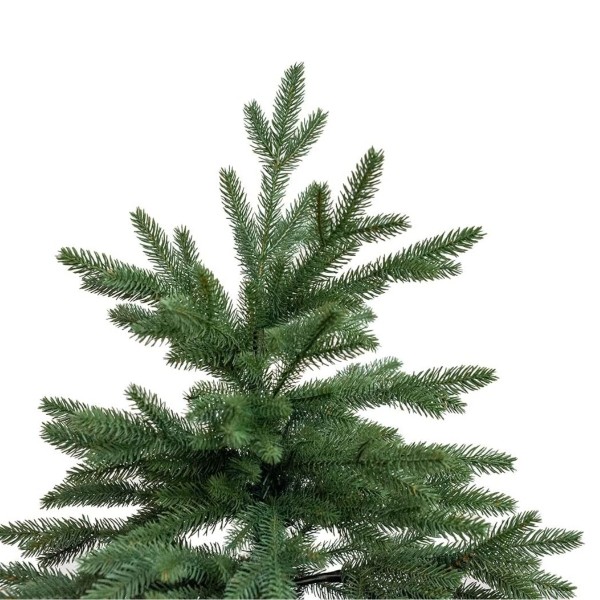 Dettaglio della punta e puntale in pp PE real touch realistici di un albero di Natale Kennedy Xone