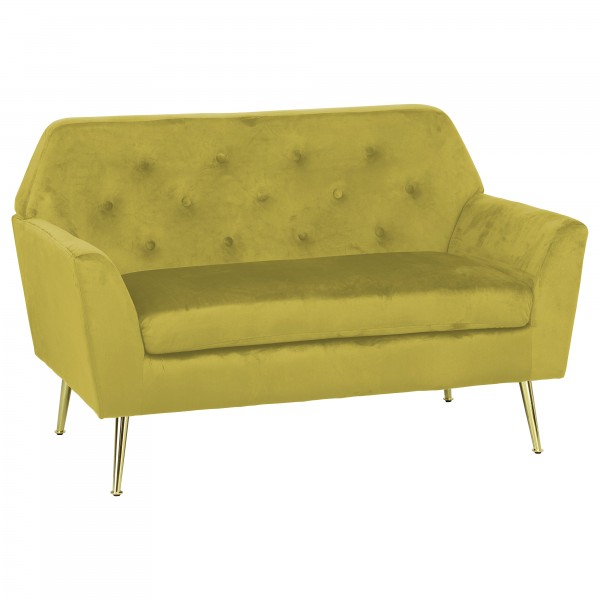 Divano Posti SOFI in Velluto Imbottito (Giallo)