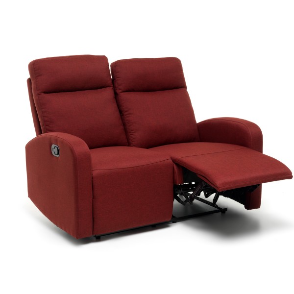 Divano Posti Reclinabile Manuale in Tessuto Relax con