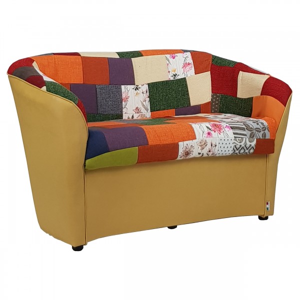 Divano a Pozzetto posti, alta qualità, Made in Italy (Patchwork