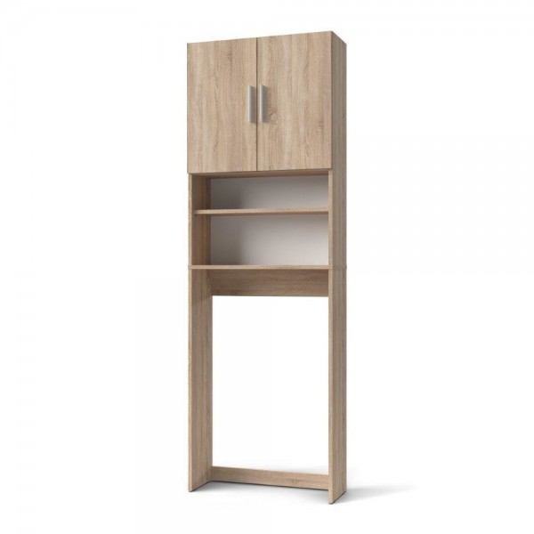 mobile per lavatrice rovere sonoma vista frontale