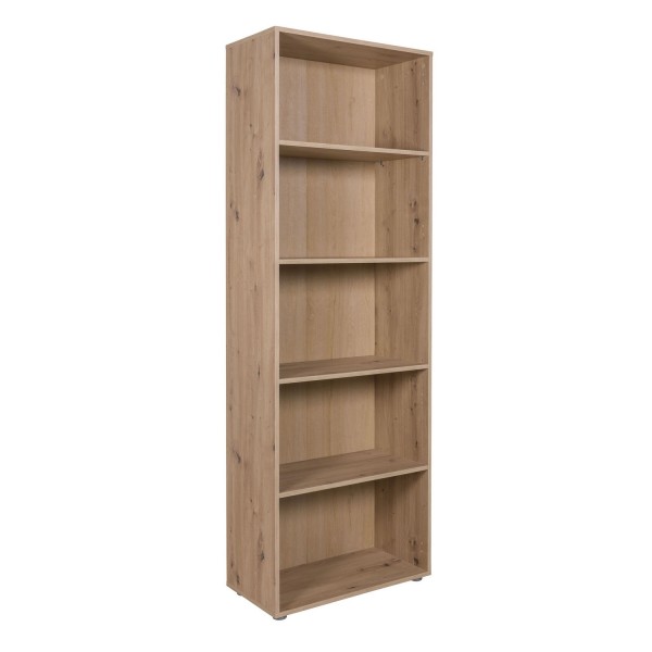 Libreria in legno rovere artisan vista diagonale