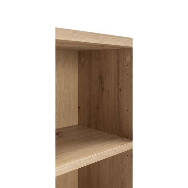 Dettaglio Libreria  in legno colore Rovere Miele con 2 ripiani modello Toronto Totò Piccinni
