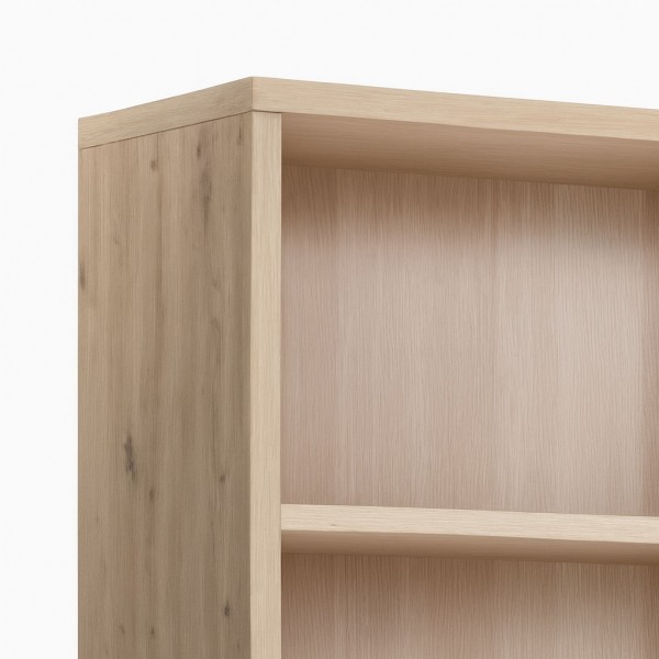 Dettaglio Libreria classica in legno colore Rovere Miele 5 ripiani modello Toronto Totò Piccinni