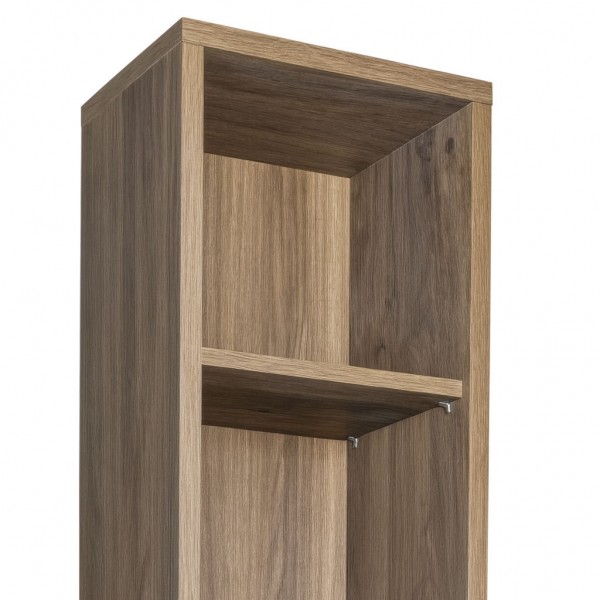 Dettaglio Libreria in legno colore Noce Brera con 6 vani modello Bali Totò Piccinni