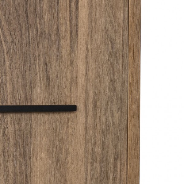 Dettaglio Armadio in legno colore Noce Brera con 2 ante e 6 vani modello Bali Totò Piccinni