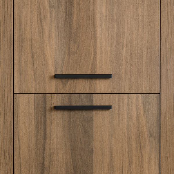 Dettaglio ante mobile colona 2 ante noce brera modello Bali Totò Piccinni