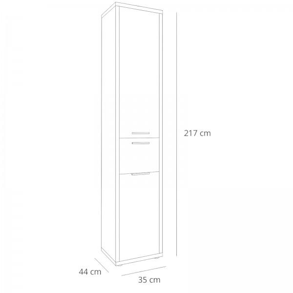 Specifica dimensioni mobile colona 2 ante noce brera modello Bali Totò Piccinni