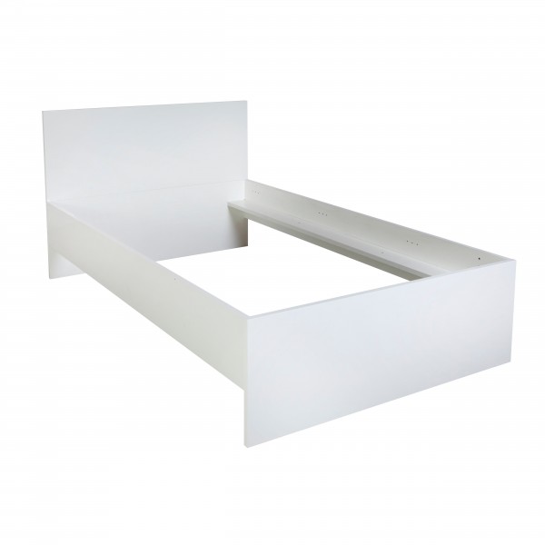 Letto Singolo in legno 90x200 colore "bianco laccato" Totò Piccinni
