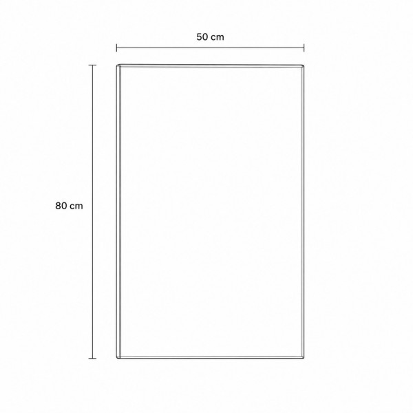 Specifica dimensioni specchiera Mobile Bagno sospeso 80cm con specchiera colore "rovere mercure" modello Juno Totò Piccinni
