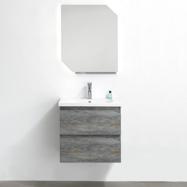 set bagno sospeso design moderno con led