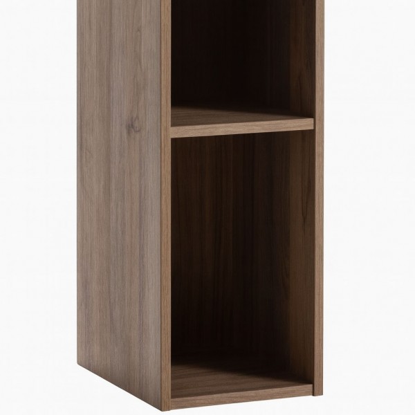 Dettaglio Pensile soggiorno in legno colore Noce Brera con 3 vani modello Celestia Totò Piccinni