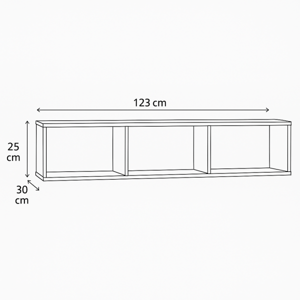 Specifica dimensioni Pensile in legno Cashmere 3 vani modello Mandala Totò Piccinni
