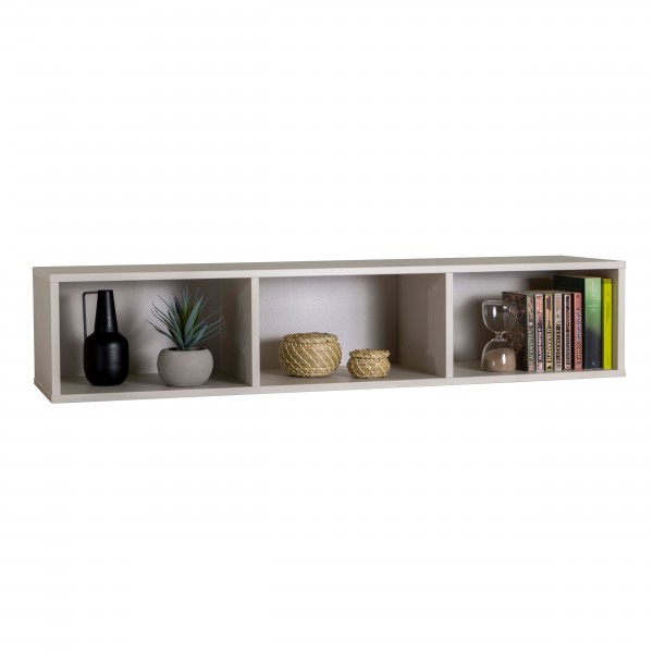 Vista diagonale Pensile in legno Cashmere 3 vani modello Mandala Totò Piccinni