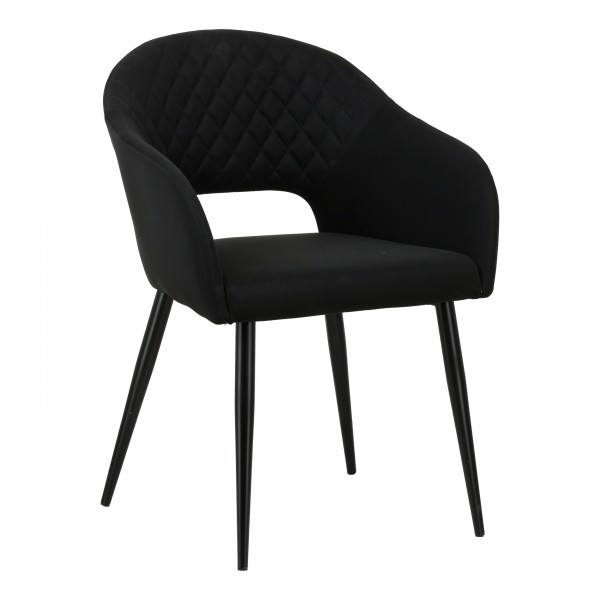 poltroncina in similpelle imbottita con gambe in metallo