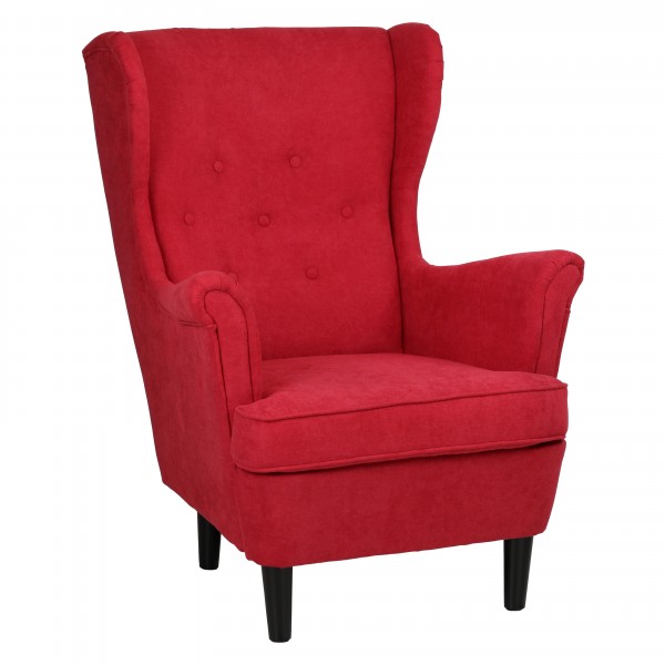 Vintage Poltrona da salotto LILIBET con Schienale Alto e Braccioli