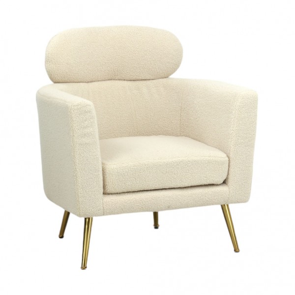 Velluto Poltrona A Guscio Poltrona In Velluto Bouclè MONIA Con